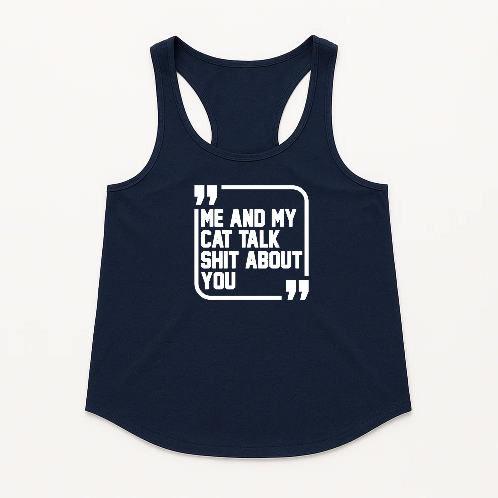 Women's | Sh*t Talker - Cat | Tank Top - Arm The Animals Clothing LLC