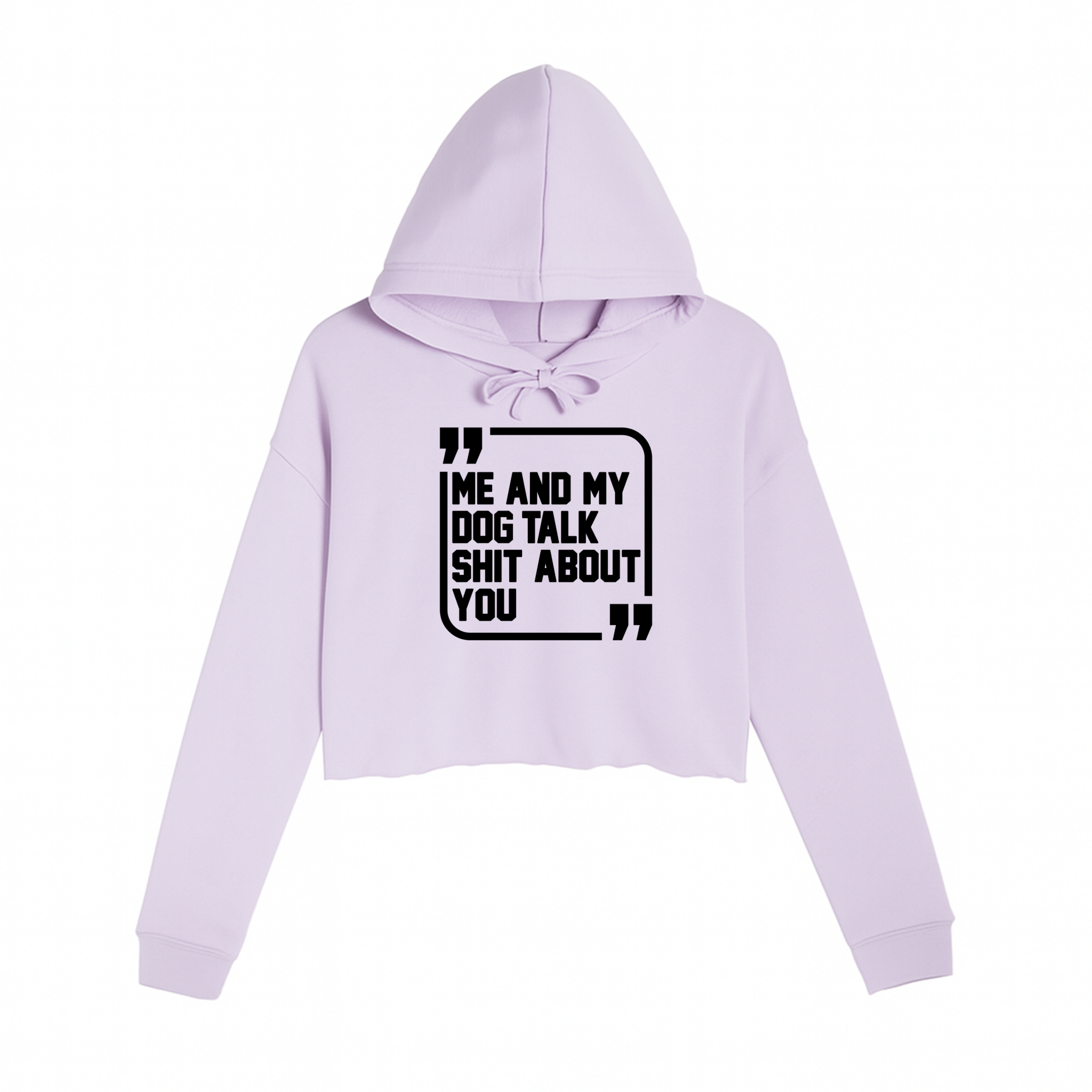 Women's | Sh*t Talker - Dog | Crop Hoodie - Arm The Animals Clothing LLC