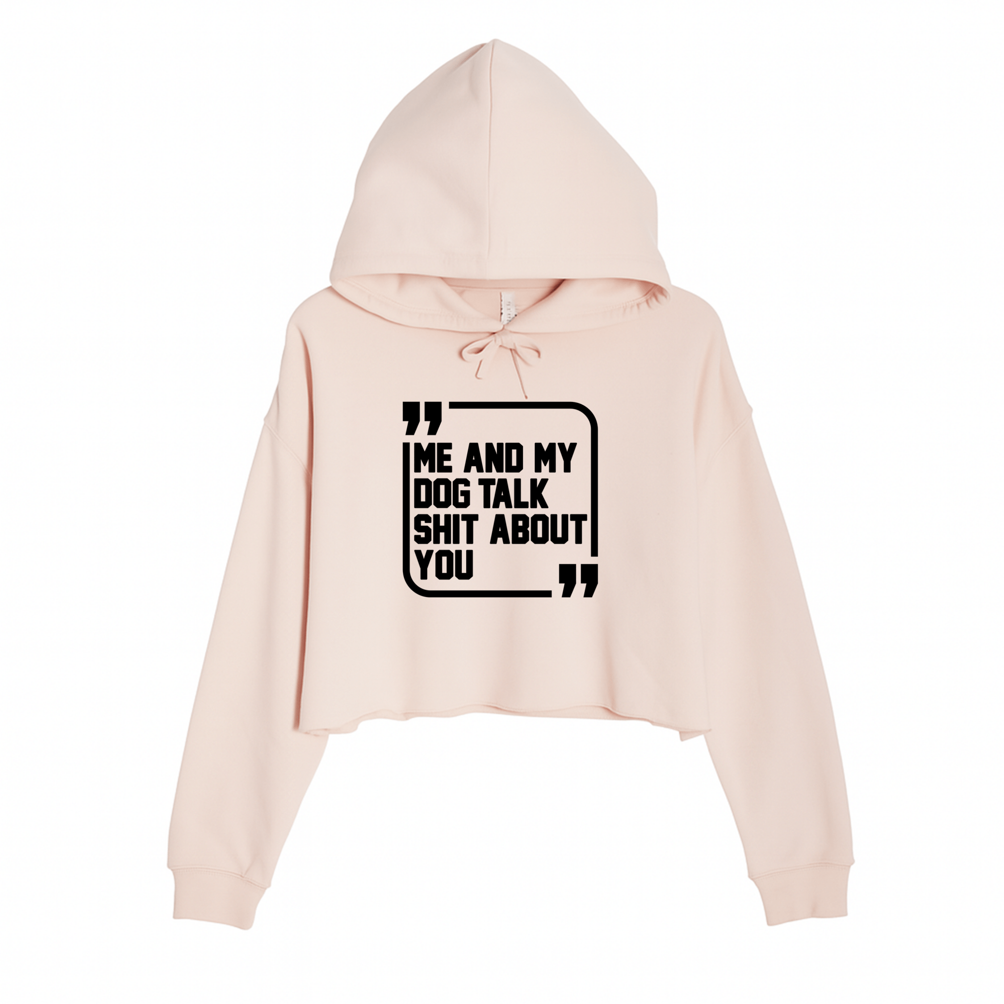 Women's | Sh*t Talker - Dog | Crop Hoodie - Arm The Animals Clothing LLC