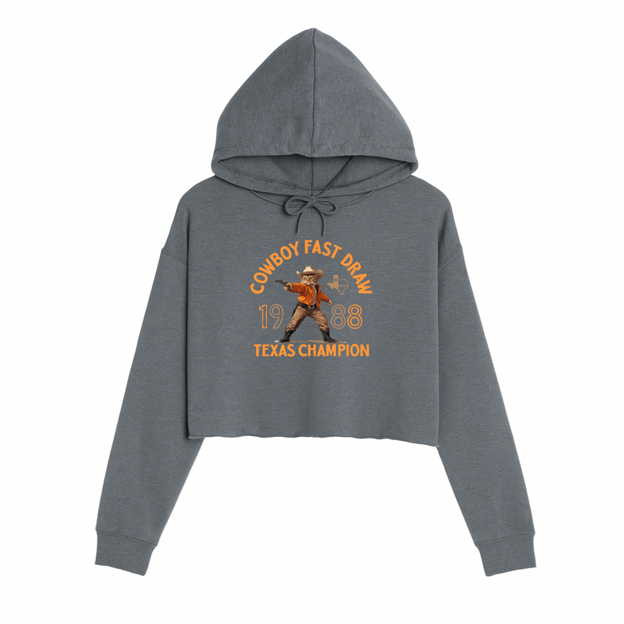 Women's | Texas Standoff | Crop Hoodie - Arm The Animals Clothing LLC