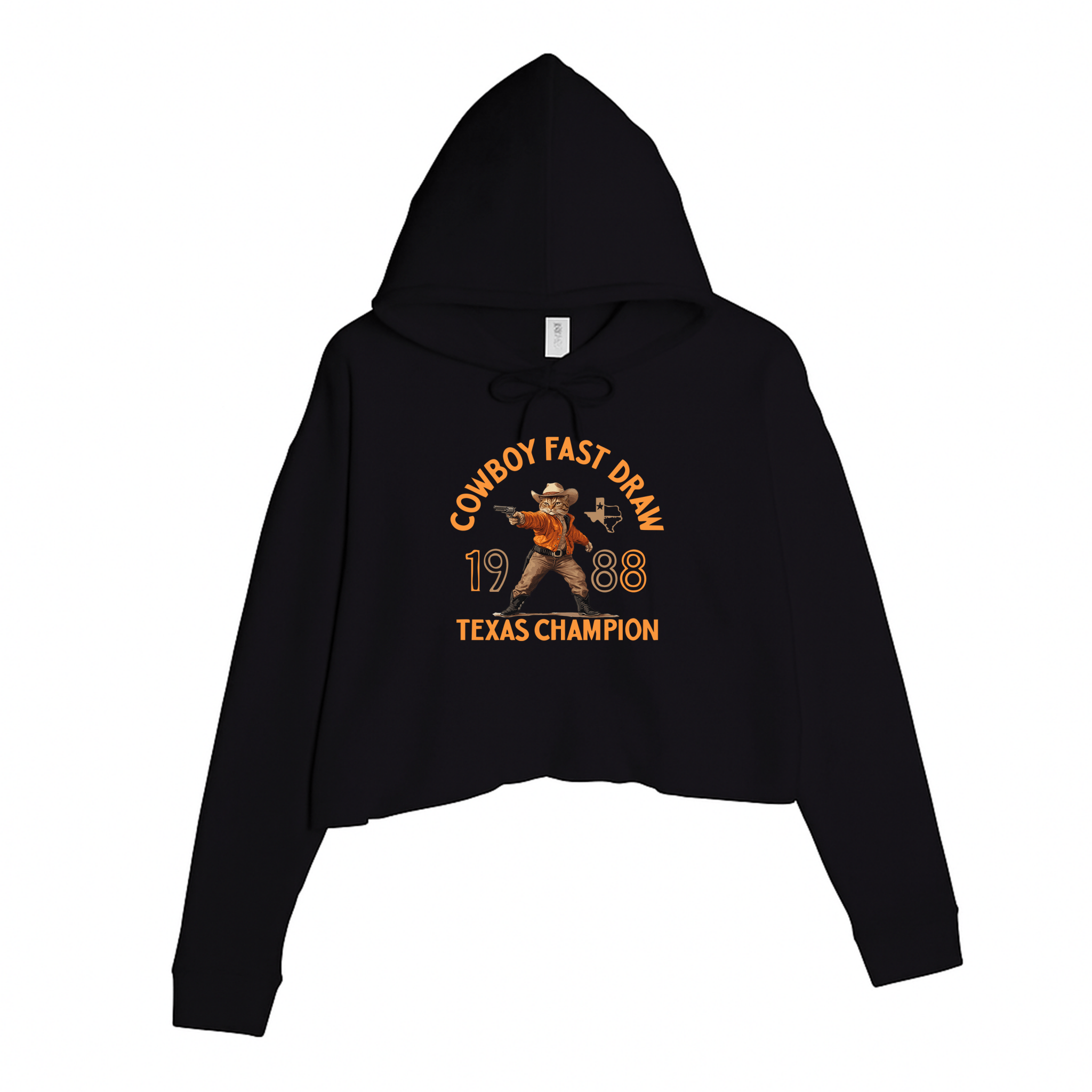 Women's | Texas Standoff | Crop Hoodie - Arm The Animals Clothing LLC