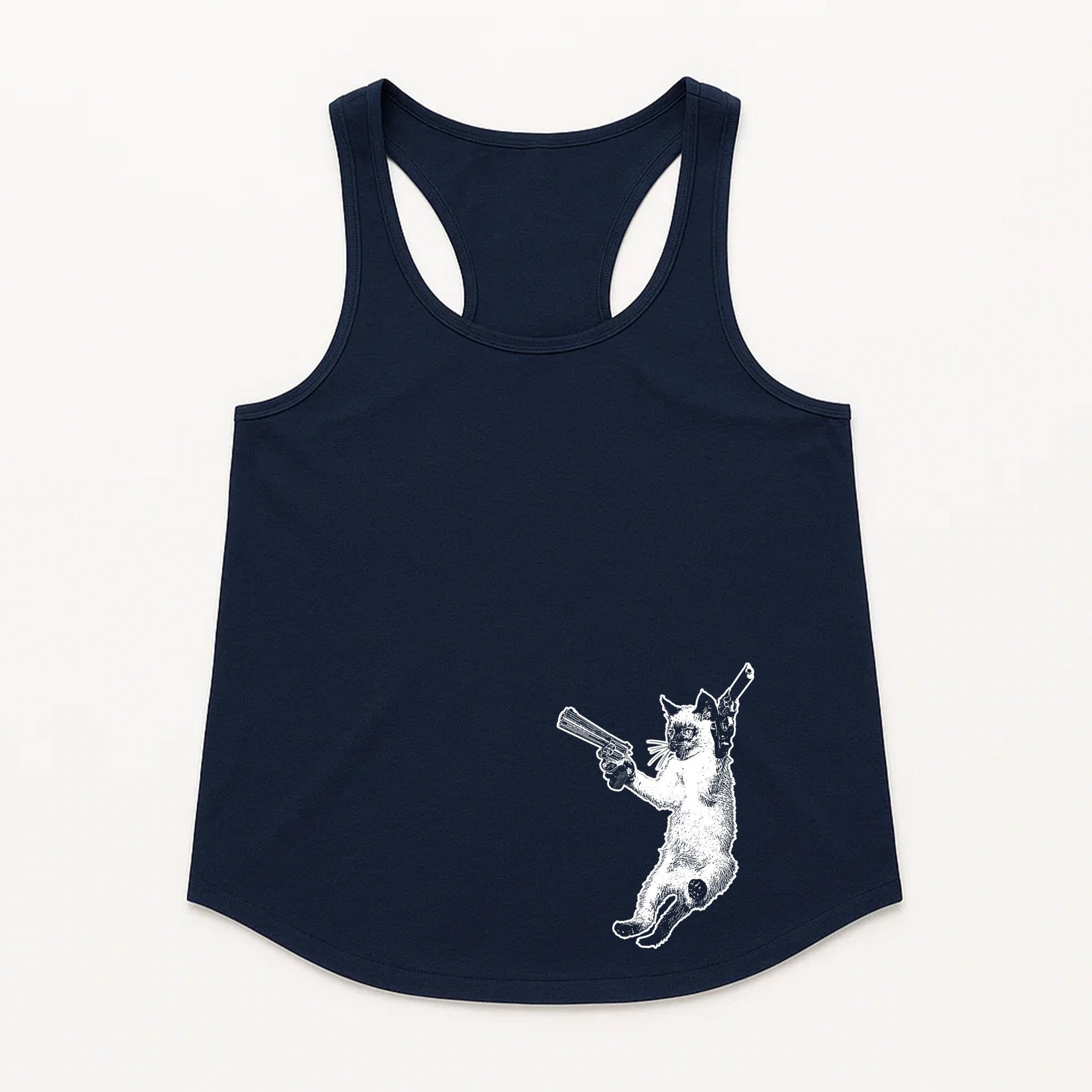 Women's | The Cat And The Gat | Tank Top - Arm The Animals Clothing LLC