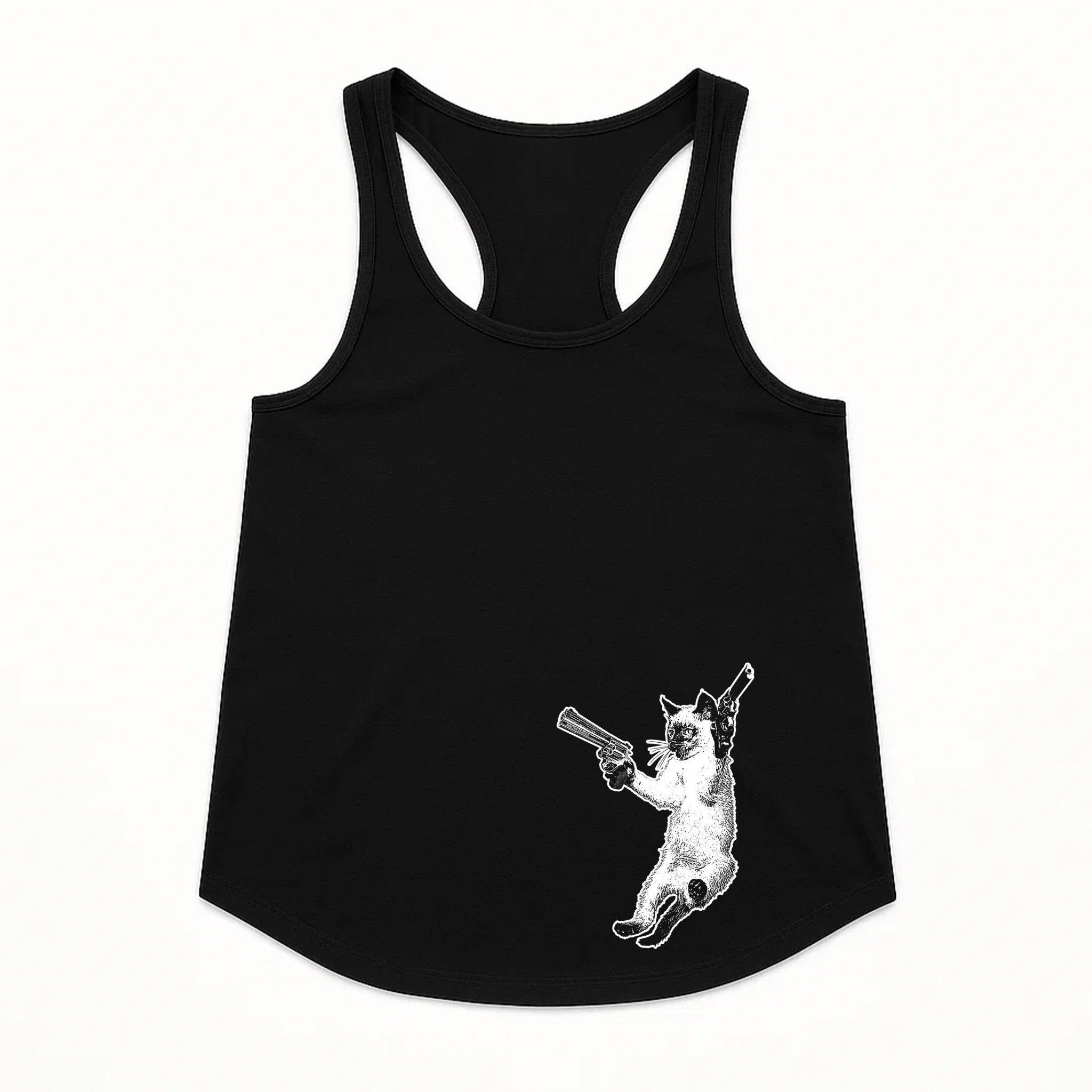 Women's | The Cat And The Gat | Tank Top - Arm The Animals Clothing LLC