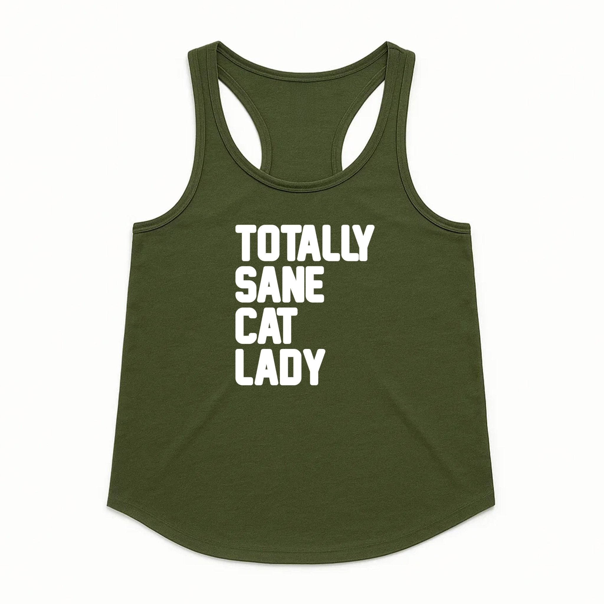 Women's | Totally Sane Cat Lady | Tank Top - Arm The Animals Clothing LLC