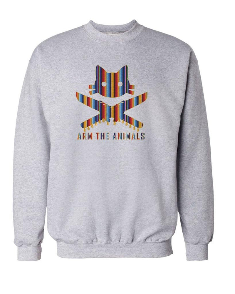 Load image into Gallery viewer, Unisex | 9 Lives Serape | Crewneck Sweatshirt - Arm The Animals Clothing Co.
