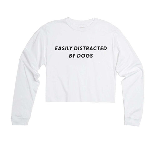 Unisex | Easily Distracted By Dogs | Cutie Long Sleeve - Arm The Animals Clothing Co.