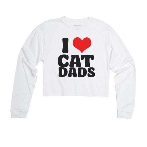 Unisex | I Love Cat Dads | Cutie Long Sleeve - Arm The Animals Clothing LLC