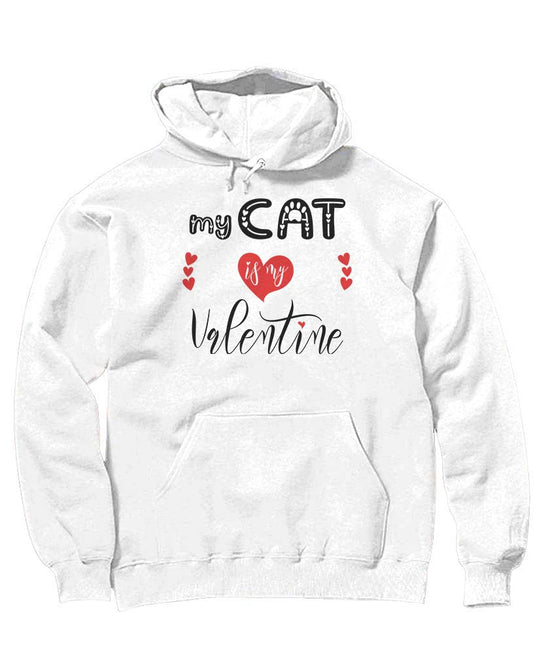 Unisex | My Cat is my Valentine | Hoodie - Arm The Animals Clothing Co.