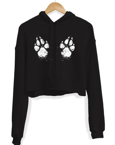 Unisex | Paw-sive Aggressive | Crop Hoodie - Arm The Animals Clothing Co.