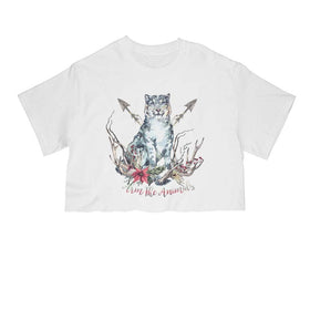 Unisex | Ridgeline Snow Leopard | Cut Tee - Arm The Animals Clothing Co.